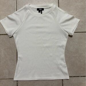 PAIGE White Short Sleeve Tee